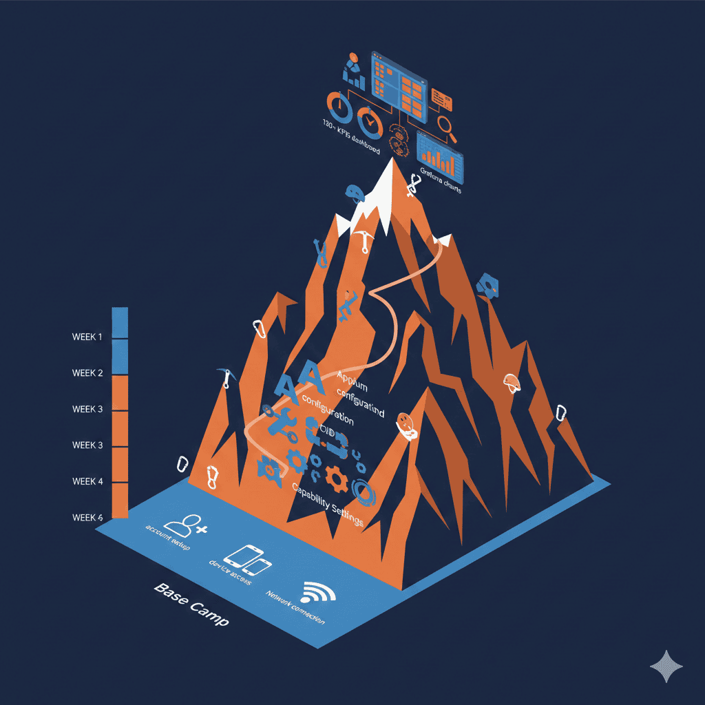 HeadSpin setup guide showing configuration steps, Appium integration, and CI/CD pipeline setup