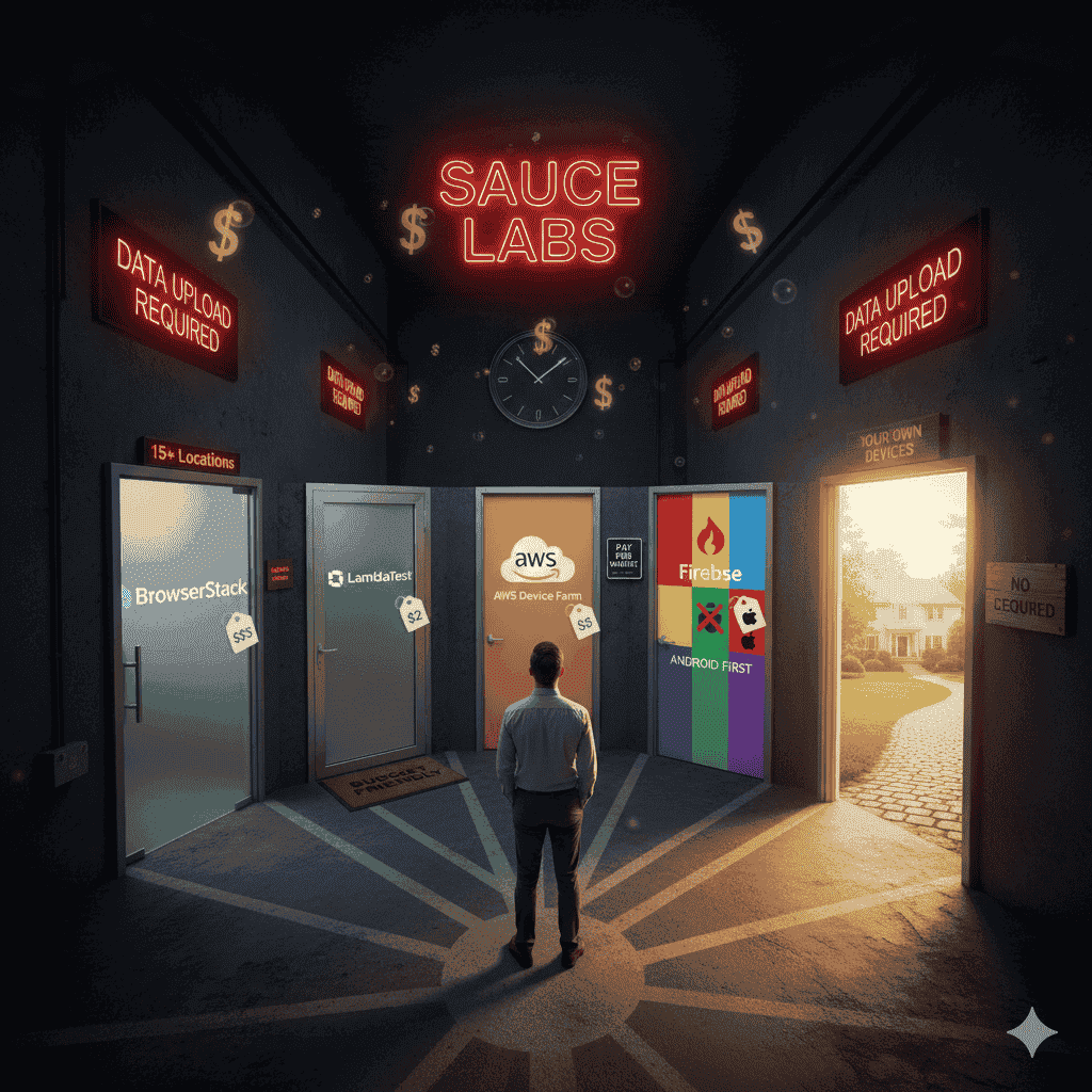 Sauce Labs alternatives comparison chart