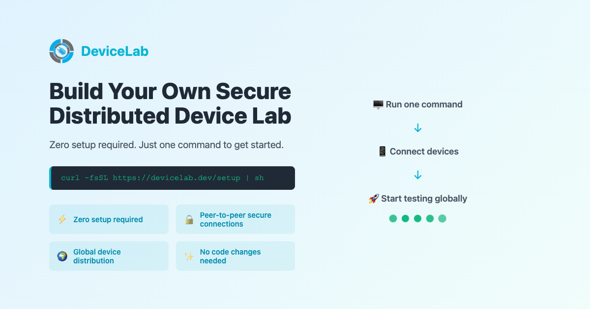 DeviceLab - Secure distributed mobile testing platform